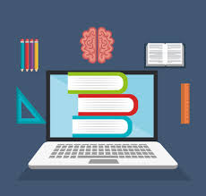 E-learning Educación Virtual En Línea De Diseño Gráfico Vectorial  Ilustración Biblioteca Ilustraciones svg, vectoriales, clip art vectorizado  libre de derechos. Image 63079201